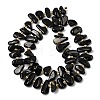 Natural Black Tourmaline Beads Strands G-L649-A03-01-3