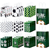 30Pcs 10 Styles Paper Football Pattern Printed Carry Storage Tote Bags ABAG-PH0001-98-1