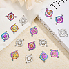 32Pcs 2 Colors 201 Stainless Steel Connector Charms FIND-CA0007-68-4