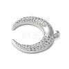 Brass Micro Pave Cubic Zirconia Pendants KK-C086-06P-2