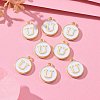 Golden Plated Alloy Charms X-ENAM-S118-01U-5
