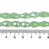 Opaque Solid Color Electroplate Glass Beads Strands EGLA-N013-J4mm-B04-4