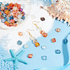 120Pcs 8 Colors Electroplate Transparent Glass Beads EGLA-AR0001-17B-5