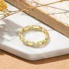 Rectangle Clear Cubic Zirconia Finger Rings RJEW-G337-13G-2