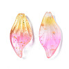 Two Tone Frosted Transparent Spray Painted Glass Pendants GGLA-S054-016H-03-3