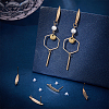 16Pcs Brass Stud Earrings KK-BC0011-16-4
