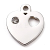 304 Stainless Steel Charms LS-STAS-L245-001P-1
