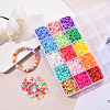 2250Pcs 15 Colors Handmade Polymer Clay Beads CLAY-YW0001-26A-6