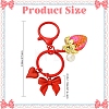 Alloy & Acrylic Pearl & Acrylic Keychain KEYC-YW00280-2