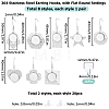 DIY Blank Dome Geometry Earring Making Kit DIY-SC0021-80-2