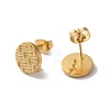 304 Stainless Stud Earring Findings STAS-M314-01D-G-2