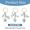 9Pcs 3 Style Sports Alloy Keychains KEYC-YW00249-2