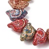Painted Glass Beads Strands GLAA-B037-11-3