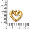 304 Stainless Steel Rhinestone Pendants STAS-B139-03G-01-3