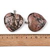 Natural Rhodonite Pendants GG-K002-12A-07-3