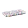 Round & Butterfly & Bowknot Acrylic & Brass Rhinestone Spacer Beads Findings Kits MACR-FS0002-46-7