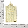 Real 18K Gold Plated Brass Micro Pave Cubic Zirconia Pendants KK-A209-02G-3