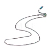 Ion Plating(IP) 304 Stainless Steel Cable Chain Necklace for Men Women NJEW-K245-025B-1
