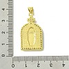Real 18K Gold Plated Brass Micro Pave Clear Cubic Zirconia Pendants KK-H472-36C-G-3