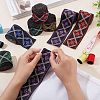 12.25M 7 Colors Ethnic Style Polyester Ribbons OCOR-FG0001-23-3