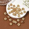 SHEGRACE Brass Micro Pave Clear Cubic Zirconia Spacer Beads XGRQ1U993-363G-4