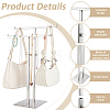 Stainless Steel Double T Bar Jewelry Display Towers ODIS-WH0108-065-3
