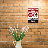5Pcs Waterproof PVC Warning Sign Stickers DIY-WH0237-027-7