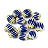 Handmade Millefiori Glass Barrel Beads LA-N002-19B-1