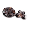 Two Tone Transparent Acrylic Beads OACR-Z041-12-3