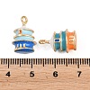 Alloy Enamel Pendants ENAM-D320-06-3
