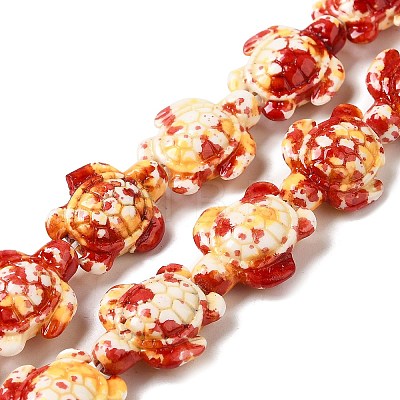 Synthetic Turquoise Dyed Beads Strands X-G-P507-05B-1