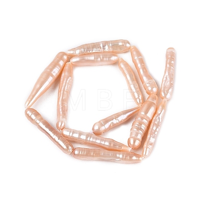 Natural Baroque Stick Pearl Keshi Pearl Beads Strands PEAR-N021-19-01B-1