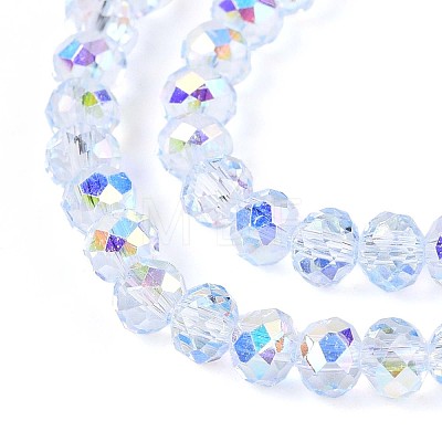 Transparent Glass Beads Strands X-EGLA-N016-4mm-02-1