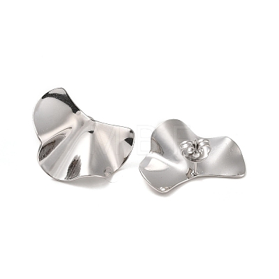 304 Stainless Steel Stud Earrings for Women EJEW-L272-016P-1