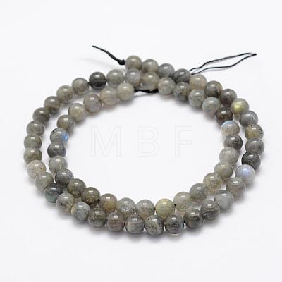 Natural Labradorite Beads Strands G-P322-31-6mm-1