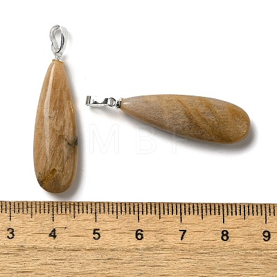 Natural Sunstone Pendants G-Q192-07G-07-1