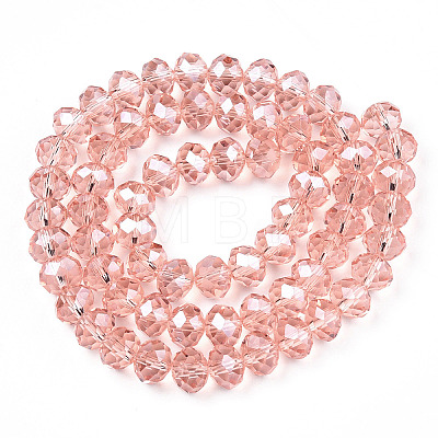 Electroplate Glass Beads Strands LS-EGLA-A034-T10mm-A34-1