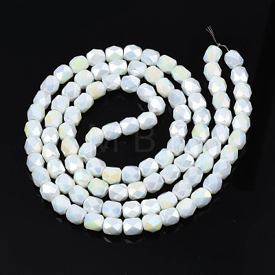 Electroplate Glass Beads Strands EGLA-N002-13-A13-1