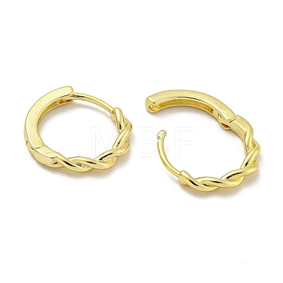 Brass Hoop Earrings EJEW-L211-010H-G-1