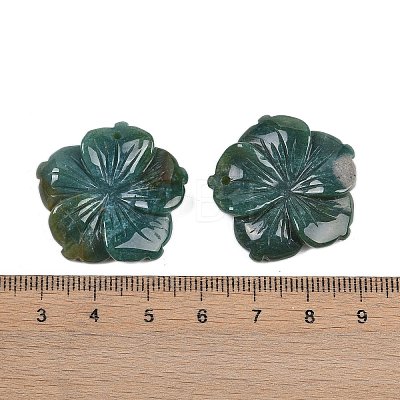Natural Indian Agate Carved Pendants G-B097-01A-14-1