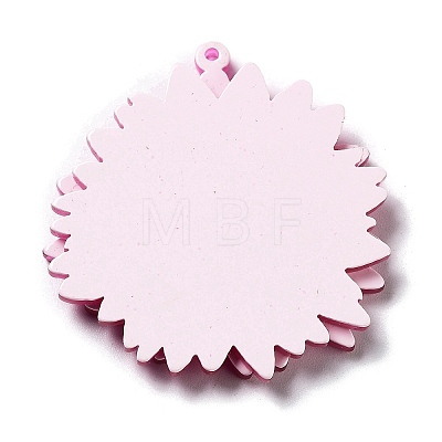 Printed Transparent Acrylic Pendants LS-SACR-P029-B02-1