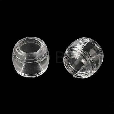 Transparent Acrylic European Beads TACR-G048-11-1