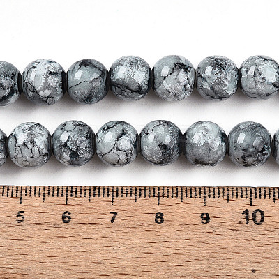 Baking Paint Glass Beads X1-DGLA-N003-10mm-A06-1