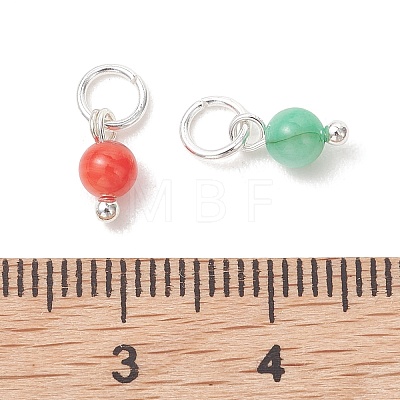Dyed Natural Freshwater Shell Pendants PALLOY-JF05441-03-1