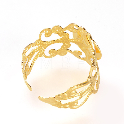 Adjustable Brass Ring Shanks KK-R037-260G-1