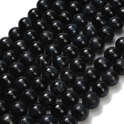 Natural Tiger Eye Beads Strands G-F591-18-10mm-05-1