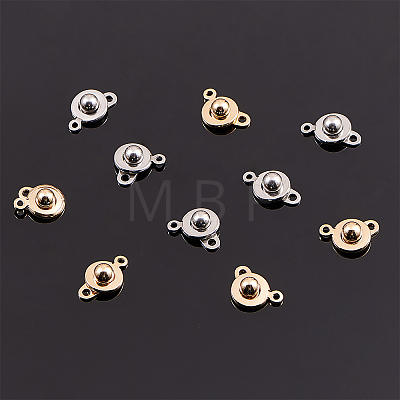 304 Stainless Steel Snap Clasps STAS-PH0019-43-1