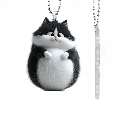 Cat Acrylic Hanging Ornaments PW-WGE0BA8-01-1