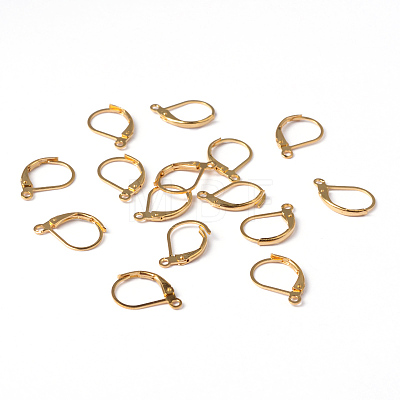 Brass Leverback Earring Findings EC223-G-1