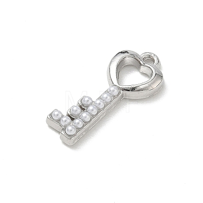Brass & Imitation Pearl Pendants KK-A300-19P-1